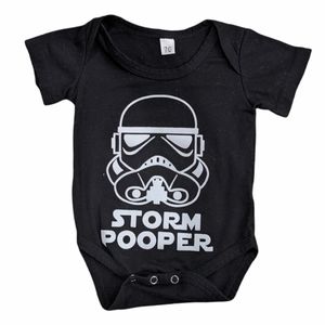 Star Wars "Storm Pooper" black onesie/bodysuit